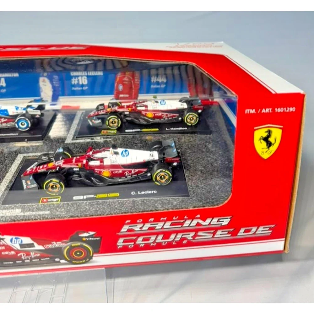 Bburago 1/43 Scale Ferrari Formula Racing Set – SF-25 Charles Leclerc & Lewis H